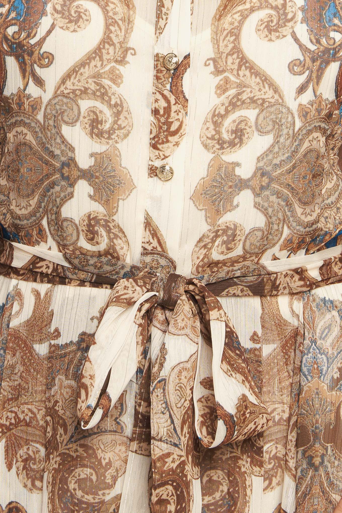 BOHEMIAN TAPESTRY BROWN WOVEN MAXI DRESS Flying Tomato